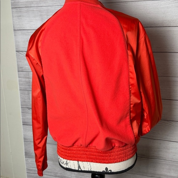 Athleta Coral Satin Track Jacket Size Small - Picture 3 of 6
